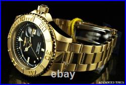Invicta Men's 47mm Pro Diver. 09CTW DIAMOND Hour Markers 18K Gold IP Watch NEW