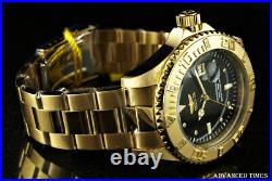 Invicta Men's 47mm Pro Diver. 09CTW DIAMOND Hour Markers 18K Gold IP Watch NEW