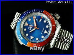 Invicta Men's 47mm Pro Diver SEA WOLF AUTOMATIC Blue & Orange Tone Silver Watch