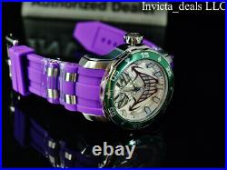 Invicta Men's 48mm DC Comics SCUBA JOKER Limited Edition Purple Tone SS Watch