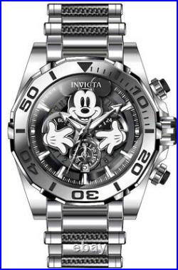 Invicta Men's 48mm Disney Mickey Mouse Limited Edition Metal Dial Quartz Watch