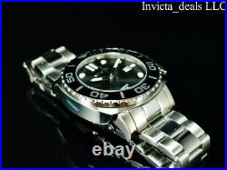 Invicta Men's 48mm Grand Pro Diver AUTOMATIC 24J BLACK DIAL Silver Tone SS Watch