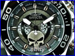 Invicta Men's 48mm Marvel PUNISHER Limited Edition Black Dial Two Tone SS Watch