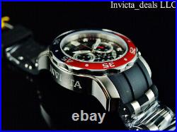 Invicta Men's 48mm PRO DIVER SCUBA Chronograph Black Dial Red & Blue Bezel Watch