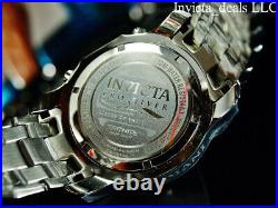 Invicta Men's 48mm Pro Diver SCUBA Chronograph BLACK DIAL Silver Tone 200M Watch