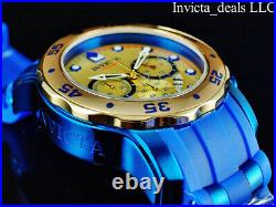 Invicta Men's 48mm Pro Diver SCUBA Chronograph BLUE LABEL Ivory Dial SS Watch