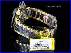 Invicta Men's 50MM Subaqua POSEIDON Quartz Chronograph GOLD TONE Bracelet Watch
