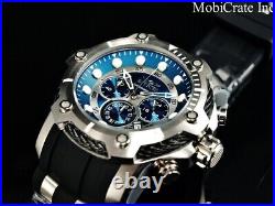Invicta Men's 50mm BOLT Chronograph BLUE DIAL Silver Tone Stainless Steel Watch