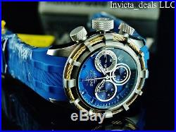 Invicta Men's 50mm BOLT Swiss Chronograph Blue Dial Silver Tone Gold Wire Watch
