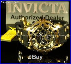 Invicta Men's 50mm Bolt Chronograph Black Dial Gold Plated Stainless Steel Watch