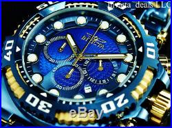 Invicta Men's 50mm CHAOS Chronograph BLUE LABEL Blue Scale Dial SS 300M Watch