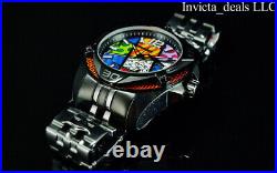 Invicta Men's 50mm MODERN ART OF ROMERO BRITTO Limited Edition Black SS Watch