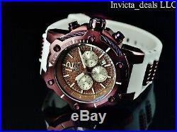 Invicta Men's 50mm Mighty Bolt Brown Sea Urchin Chronograph SS Poly Strap Watch