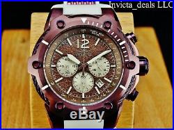 Invicta Men's 50mm Mighty Bolt Brown Sea Urchin Chronograph SS Poly Strap Watch