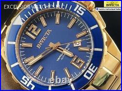 Invicta Men's 50mm PRO DIVER AUTOMATIC NH35A FULL LUME Blue Tritium Dial Watch