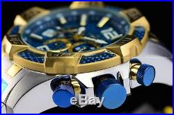 Invicta Men's 50mm Pro Diver Scuba Two Tone Blue Dial Gold Chronograph SS Watch