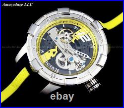 Invicta Men's 50mm S1 Rally AUTOMATIC SKELETONIZED DIAL Black/Yellow Tone Watch