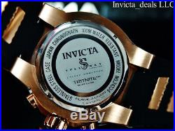 Invicta Men's 50mm SPEEDWAY VIPER Chrono Black Carbon Fiber Dial Rose Tone Watch