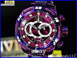 Invicta Men's 50mm SPEEDWAY VIPER Gen III Chronograph PURPLE DIAL Purple Watch