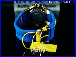 Invicta Men's 50mm SPEEDWAY VIPER II Chrono Sapphire Blue Tone 18K Gold IP Watch