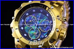 Invicta Men's 51mm Hybrid Venom Swiss Chronograph 24K Gold Plated Abalone Watch
