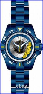 Invicta Men's 51mm S1 Rally Silver Blue Dial Blue Bracelet Automatic SS Watch