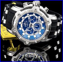Invicta Men's 51mm Signature Bolt Chronograph Blue Dial Stainless Steel PU Watch