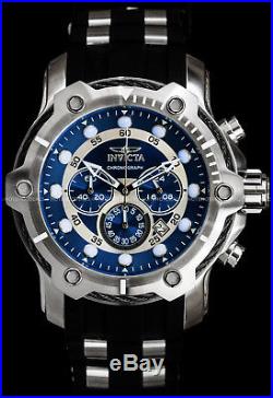 Invicta Men's 51mm Signature Bolt Chronograph Blue Dial Stainless Steel PU Watch