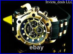 Invicta Men's 52mm BOLT NAUTICAL Chronograph BLACK DIAL Stainless Steel Watch