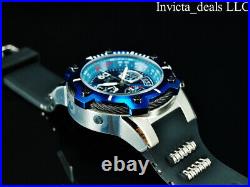 Invicta Men's 52mm BOLT SWISS Chrono BLUE COMPASS DIAL Silver/Blue Tone Watch