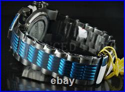 Invicta Men's 52mm Bolt Chronograph Gunmetal & Blue Two Tone Gray Dial SS Watch