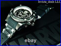 Invicta Men's 52mm Bolt Marvel PUNISHER Chronograph Limited Ed Black IP SS Watch