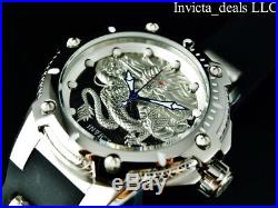 Invicta Men's 52mm Bolt SPEEDWAY DRAGON Automatic Silver Tone Stainless St Watch