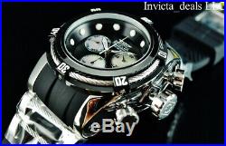 Invicta Men's 52mm Bolt Zeus Swiss Chronograph Black MOP Dial Silver Tone Watch