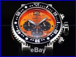 Invicta Men's 52mm Burst Orange Grand Ocean Voyage Chronograph Sandwich SS Watch