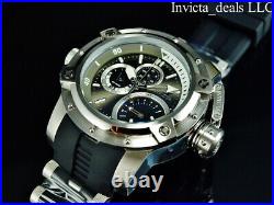 Invicta Men's 52mm COALITION FORCES RETROGRADE DAY Black Dial Stainless St Watch