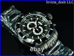 Invicta Men's 52mm CORDUBA IBIZA Chronograph COMBAT BLACK Tone BLACK DIAL Watch