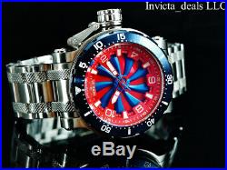Invicta Men's 52mm Coalition Forces Blue TURBINE Automatic Silver Tone SS Watch