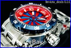 Invicta Men's 52mm Coalition Forces Blue TURBINE Automatic Silver Tone SS Watch