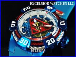 Invicta Men's 52mm DC Comics SUPERMAN LE AUTOMATIC Red Blue Glass Fiber SS Watch