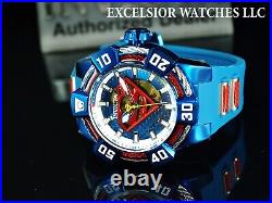 Invicta Men's 52mm DC Comics SUPERMAN LE AUTOMATIC Red Blue Glass Fiber SS Watch