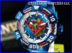 Invicta Men's 52mm DC Comics SUPERMAN LE AUTOMATIC Red Blue Glass Fiber SS Watch