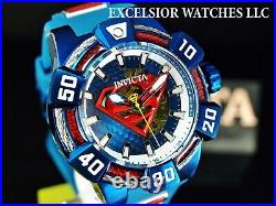 Invicta Men's 52mm DC Comics SUPERMAN LE AUTOMATIC Red Blue Glass Fiber SS Watch