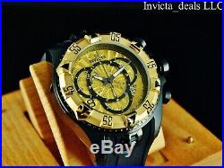 Invicta Men's 52mm Excursion Swiss Chronograph Gold Dial 18K Gold Plated Watch