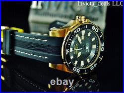 Invicta Men's 52mm GRAND DIVER Automatic BLACK DIAL Gold Tone Limited Ed Watch