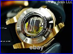 Invicta Men's 52mm GRAND DIVER Automatic BLACK DIAL Gold Tone Limited Ed Watch