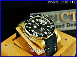 Invicta Men's 52mm GRAND DIVER Automatic LIMITED EDITION BLACK DIAL Gold Watch