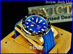 Invicta Men's 52mm GRAND DIVER Automatic SAPPHIRE BLUE Gold Tone Ltd Ed SS Watch