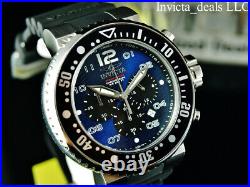 Invicta Men's 52mm Grand Pro Diver OCEAN VOYAGE Chrono BLUE DIAL Silver SS Watch