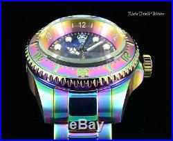 Invicta Men's 52mm Hydromax Quartz BLUE Abalone Dial Iridescent Bracelet Watch